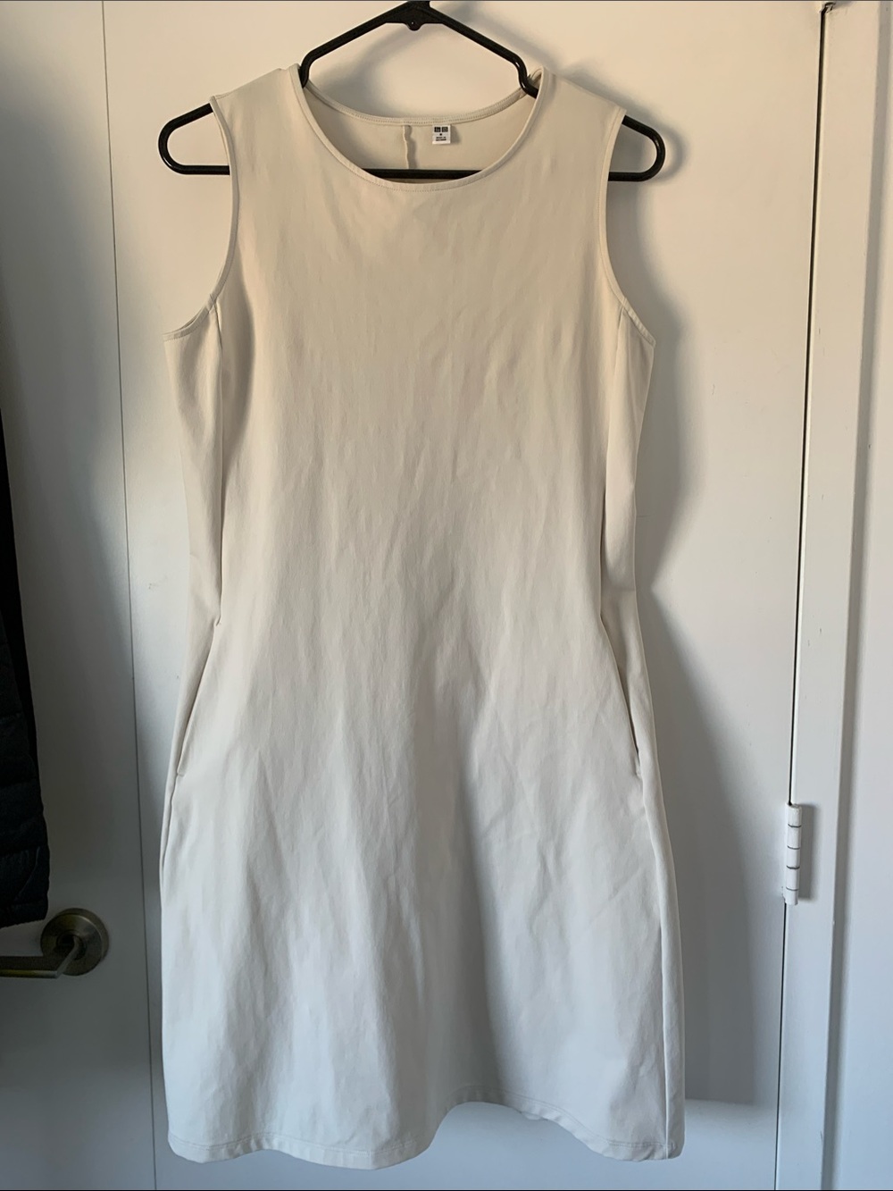 Sleeveless White A-Line Dress